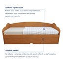 Ver mais imagens de Bicama Infantil com Cama Auxiliar Estrado Madeira Liz Marrom/Cinamomo