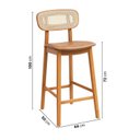 Ver imagem 2 de Banqueta Madeira Maciça Liz CabeCasa MadeiraOriginals