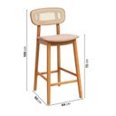 Ver imagem 2 de Banqueta Madeira Maciça Liz CabeCasa MadeiraOriginals