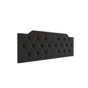 Ver imagem 2 de Cabeceira Capela Cama de Casal Queen 1.60 - Mg Magazine:preto
