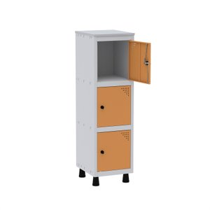 Armário Mini Roupeiro 3 Portas Aço Mgrp 501/3