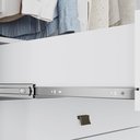 Ver mais imagens de Guarda-Roupa Casal 4 Portas 4 Gavetas 100% MDF Eloá Branco 