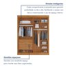Guarda-Roupa Casal 4 Portas 4 Gavetas Eloá 100% MDF - 13