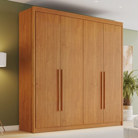Guarda-Roupa Casal 4 Portas 4 Gavetas Eloá 100% MDF