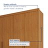 Guarda-Roupa Casal 4 Portas 4 Gavetas Eloá 100% MDF - 10