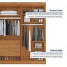 Guarda-Roupa Casal 4 Portas 4 Gavetas Eloá 100% MDF - 14
