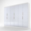 Ver imagem 3 de Guarda-Roupa Casal 6 Portas 4 Gavetas Premium Yescasa Branco