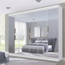 Ver imagem 1 de Guarda-Roupa Casal 6 Portas 4 Gavetas Premium Yescasa Branco