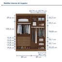 Ver imagem 4 de Guarda-Roupa Casal 4 Portas 4 Gavetas Eloá