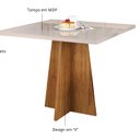 Ver imagem 5 de Conjunto Canto Alemão Baú Bariloche Mesa Quadrada 90cm X 90cm sem Vidro e 2 Cadeiras Venus em Mdp/md