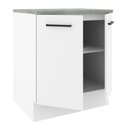 Ver mais imagens de Balcão De Cozinha 70 Cm 2 Portas Branco Rustic/branco