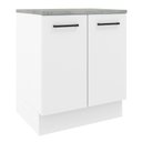 Ver imagem 1 de Balcão De Cozinha 70 Cm 2 Portas Branco Rustic/branco