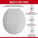 Ver imagem 5 de Tampa de Vaso Sanitário Mebuki Universal Oval Areia