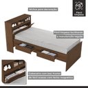 Ver mais imagens de Cama Solteiro com Baú Astrid