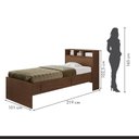 Ver imagem 3 de Cama Solteiro com Baú Astrid