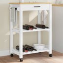 Ver imagem 1 de Carrinho de Churrasco 1 Gaveta+1 Prateleira 100% Madeira Maciça