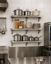 Ver imagem 2 de Kit 3 Prateleiras Inox de Parede 100x20cm Aço Inox Escovado