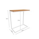 Ver imagem 4 de Mesa de Apoio Desk Canela/branco
