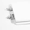 Ver imagem 4 de Assento Sanitário Poliéster para Louça Venice (belize) Slow Close Cromado (reb. Oculto) Branco