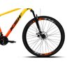 Bike Aro 29 Ksw Xlt100/200 24v com Shimano e Freios Mecânico Cor:laranja Degradê Amarelo;tamanho:19 - 4