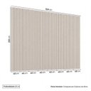 Ver imagem 3 de Painel Ripado para TV até 86 Polegadas 320x250cm Aruá CabeCasa MadeiraOriginals Off White