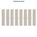 Ver imagem 5 de Painel Ripado para TV até 86 Polegadas 320x250cm Aruá CabeCasa MadeiraOriginals Off White