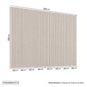 Ver imagem 3 de Painel Ripado para TV até 86 Polegadas Planejado 320x250cm Aruá CabeCasa MadeiraOriginals Off White