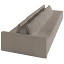 Ver mais imagens de Sofá Ilha Modular com Puff para Sala Living 432cm Georgia K04 Bouclê Bege Escuro - Mpozenato