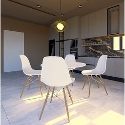 Conjunto 4 Cadeiras para Sala de Jantar Eames Eiffel Dkr - 6