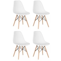 Conjunto 4 Cadeiras para Sala de Jantar Eames Eiffel Dkr - 2