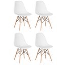 Ver imagem 2 de Conjunto 4 Cadeiras para Sala de Jantar Eames Eiffel Dkr