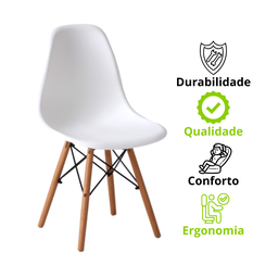 Conjunto 4 Cadeiras para Sala de Jantar Eames Eiffel Dkr - 10