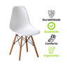 Conjunto 4 Cadeiras para Sala de Jantar Eames Eiffel Dkr - 10