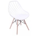 Ver imagem 6 de Conjunto 2 Cadeiras para Sala de Jantar Clarice Cloe Madeira Branco