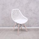 Ver imagem 3 de Conjunto 2 Cadeiras para Sala de Jantar Clarice Cloe Madeira Branco