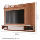 Ver imagem 4 de Painel Suspenso Bahamas Plus Cinamomo/off White para Tv até 65” - Permóbili
