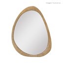 Ver imagem 2 de Espelho Decorativo Gringa Corino 84x64cm Orgânico Caramelo