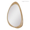 Ver imagem 4 de Espelho Decorativo Gringa Corino 84x64cm Orgânico Caramelo