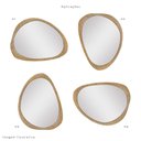 Ver imagem 5 de Espelho Decorativo Gringa Corino 84x64cm Orgânico Caramelo