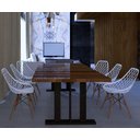 Ver imagem 5 de Conjunto 6 Cadeiras para Sala de Jantar Clarice Cloe Madeira Branco