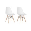 Ver imagem 2 de Conjunto 2 Cadeiras para Sala de Jantar Eames Eiffel Dkr