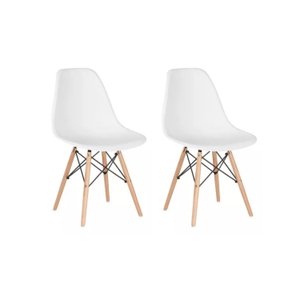 Conjunto 2 Cadeiras para Sala de Jantar Eames Eiffel Dkr
