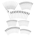 Ver imagem 3 de Faqueiro Tramontina Malibu 85 Peças Aço Inox Jogo de Talheres Serve 12 Pessoas