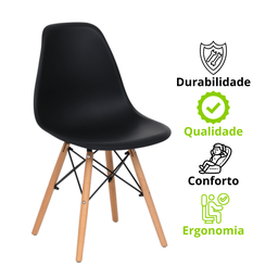 Conjunto 4 Cadeiras para Sala de Jantar Eames Eiffel Dkr - 11