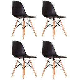 Conjunto 4 Cadeiras para Sala de Jantar Eames Eiffel Dkr - 2
