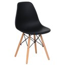 Ver imagem 3 de Conjunto 4 Cadeiras para Sala de Jantar Eames Eiffel Dkr Preto
