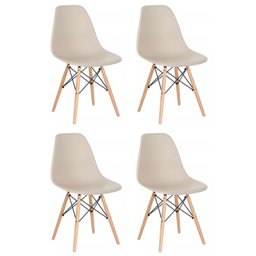 Conjunto 4 Cadeiras para Sala de Jantar Eames Eiffel Dkr - 2