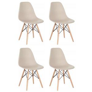 Conjunto 4 Cadeiras para Sala de Jantar Eames Eiffel Dkr