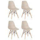 Ver imagem 2 de Conjunto 4 Cadeiras para Sala de Jantar Eames Eiffel Dkr