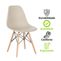 Conjunto 4 Cadeiras para Sala de Jantar Eames Eiffel Dkr - 10